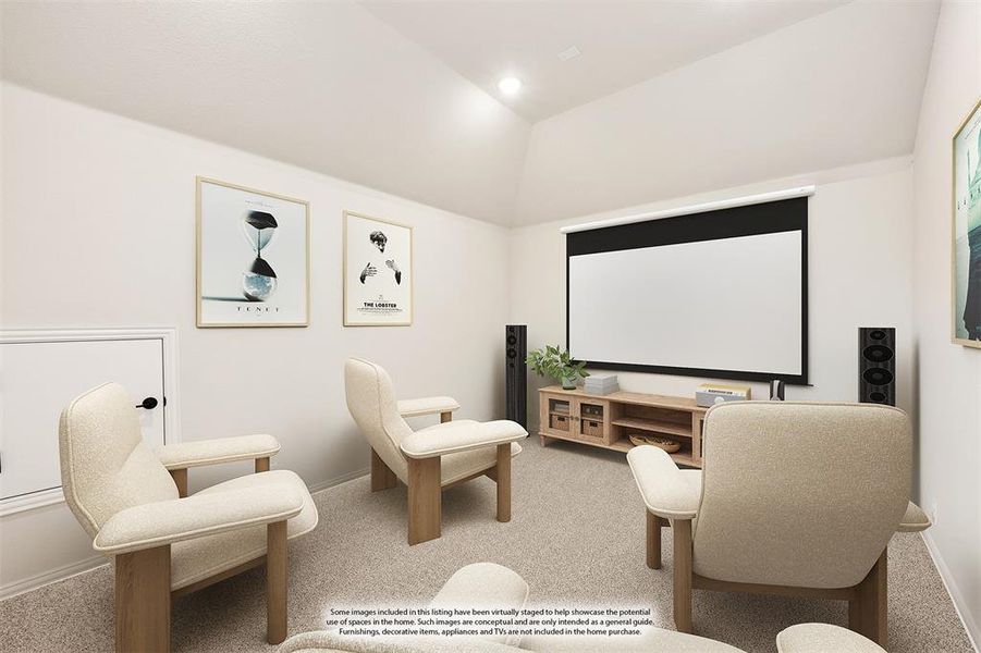 Furnished interior view inside a new home in Mockingbird Hills 60-65, Joshua (Image 8).