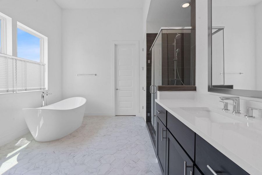 Furnished interior view inside a new home in Agave, Austin (Image 13). Furnished interior view inside a new home in Agave, Austin (Image 13).