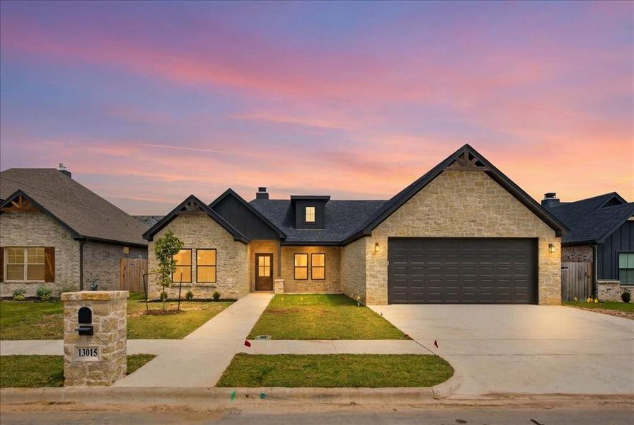 Front exterior of a new home in , Woodway, TX, highlighting curb appeal (Image 20). Front exterior of a new home in , Woodway, TX, highlighting curb appeal (Image 20).