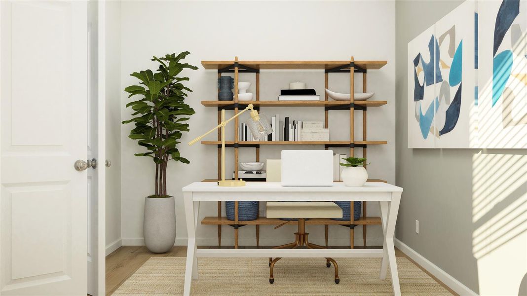 Furnished interior view inside a new home in Anniston, Katy (Image 21). Furnished interior view inside a new home in Anniston, Katy (Image 21).