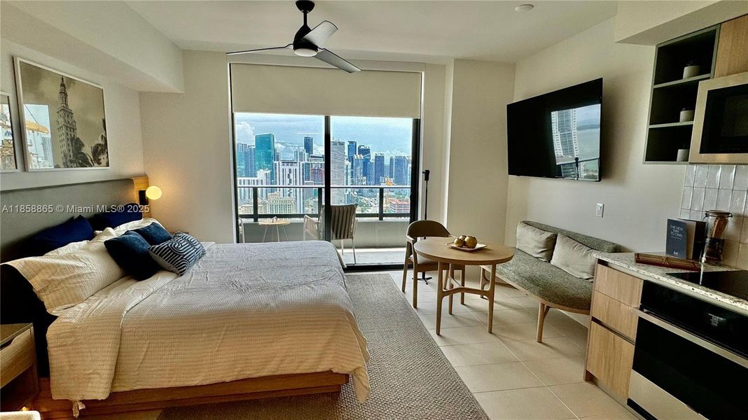 Furnished interior view inside a new home in , Miami (Image 17).