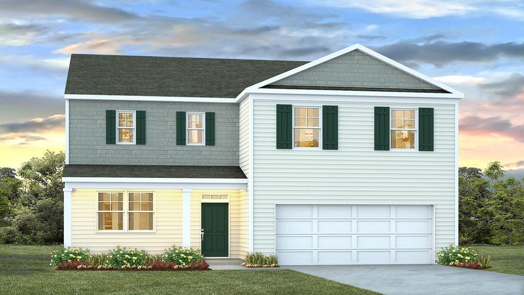 Representative exterior photo of a completed home built from the GALEN by D.R. Horton in Heritage Crossing, Conway, SC (Image 2).