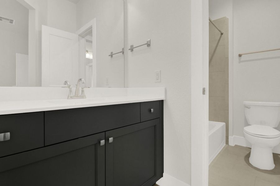 Furnished interior view inside a new home in , Katy (Image 11).