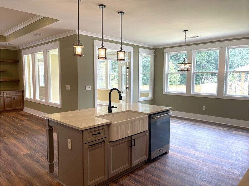 Furnished interior view inside a new home in , Monroe (Image 4).