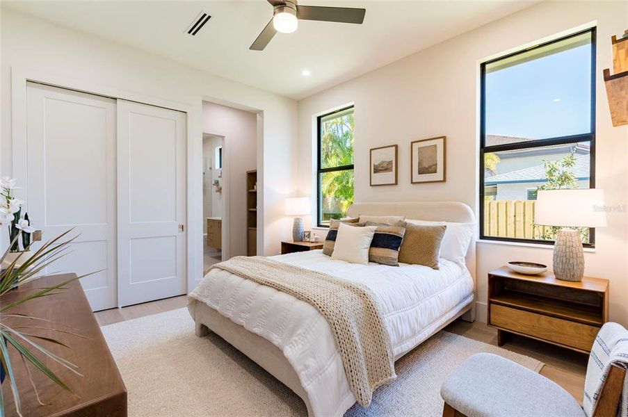 Furnished interior view inside a new home in , Sarasota (Image 18).