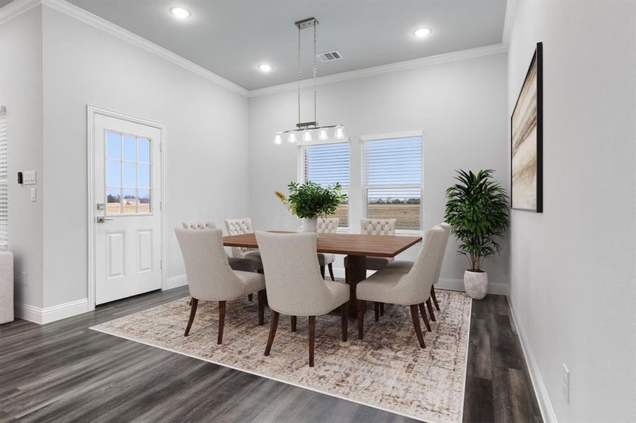 Furnished interior view inside a new home in , Greenville (Image 5).