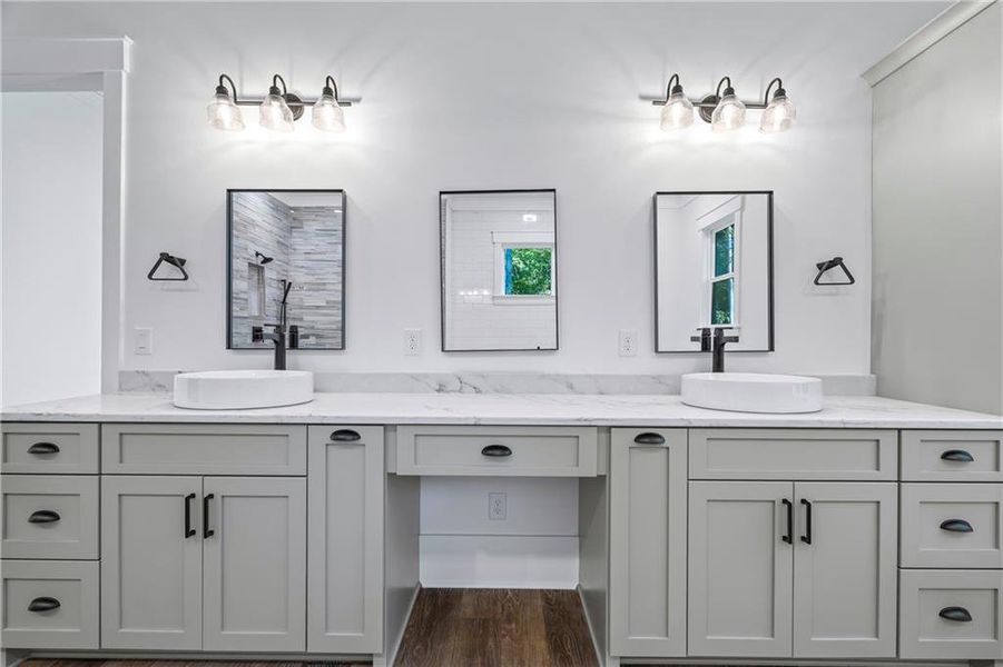 Furnished interior view inside a new home in , Flowery Branch (Image 9).