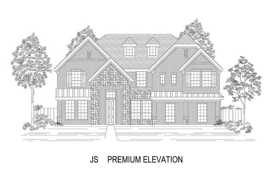 Representative rendering of the exterior for the Remington 2FS (w/Media) by First Texas Homes (Image 16). Representative rendering of the exterior for the Remington 2FS (w/Media) by First Texas Homes (Image 16).