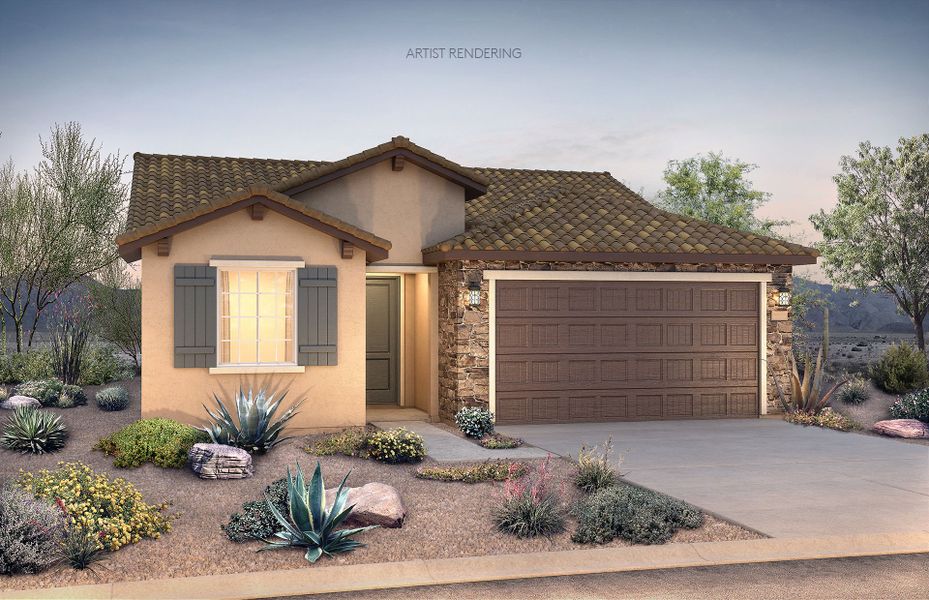 Representative exterior photo of a completed home built from the Traverse by Del Webb in Sun City Festival, Buckeye, AZ (Image 15).