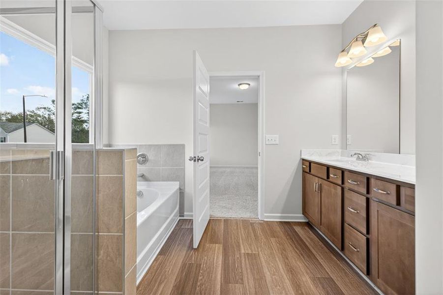 Furnished interior view inside a new home in Garrett Preserve, Douglasville (Image 15).