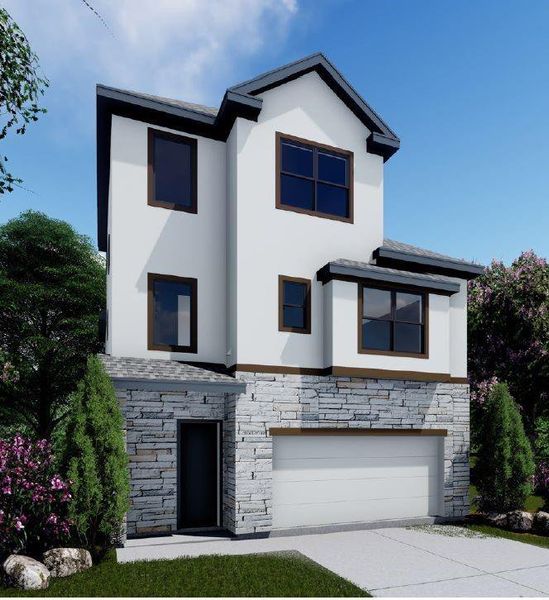 Front exterior of a home in the Parkview at Oak Forest community, located in Houston, TX (Image 10). Front exterior of a home in the Parkview at Oak Forest community, located in Houston, TX (Image 10).