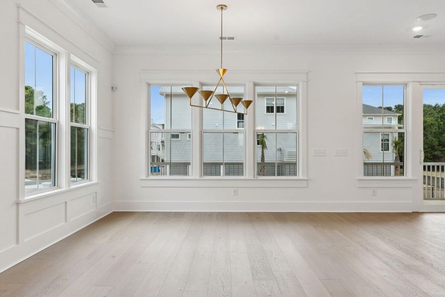 Spacious, unfurnished interior of a new home in Overlook at Copahee Sound, Awendaw (Image 40).