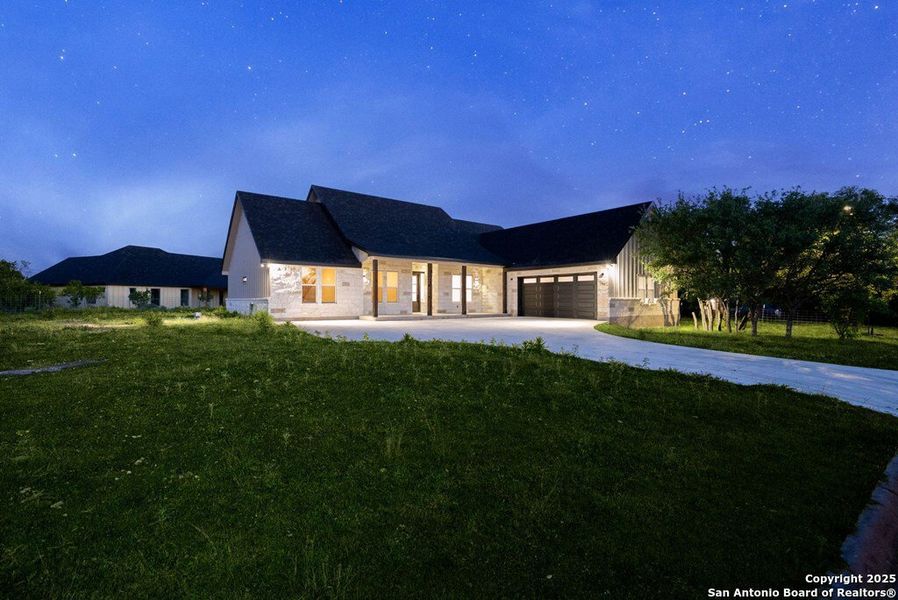 Front exterior of a new home in , Kerrville, TX, highlighting curb appeal (Image 28).