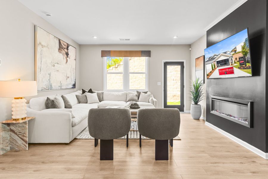 Furnished interior view inside a new home in Villas at Gold Creek, Dawsonville (Image 17).