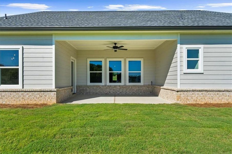 Exterior details and patio area of a home in , Cumming (Image 29).