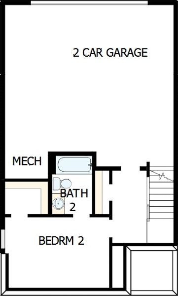 2D floor plan layout of this home in Celesta, Scottdale, GA (Image 5).
