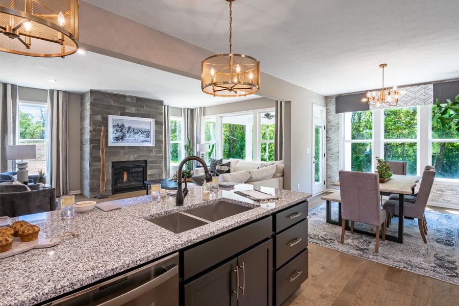 Furnished interior view inside a new home in Bridle Run, Louisville (Image 13). Furnished interior view inside a new home in Bridle Run, Louisville (Image 13).