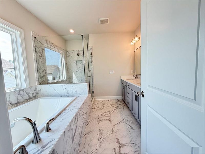 Furnished interior view inside a new home in Palisades Single Family, Cumming (Image 9).