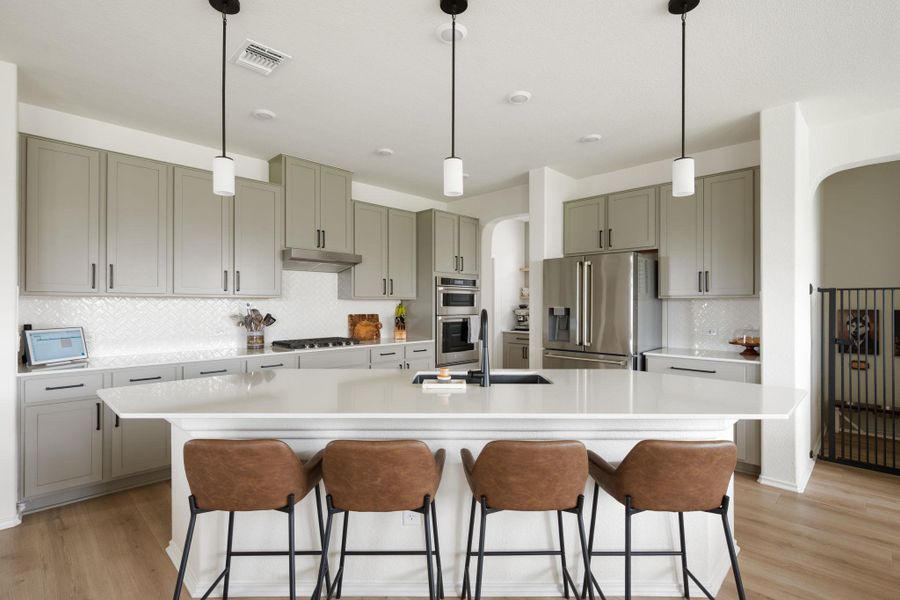 Furnished interior view inside a new home in , Round Rock (Image 22).