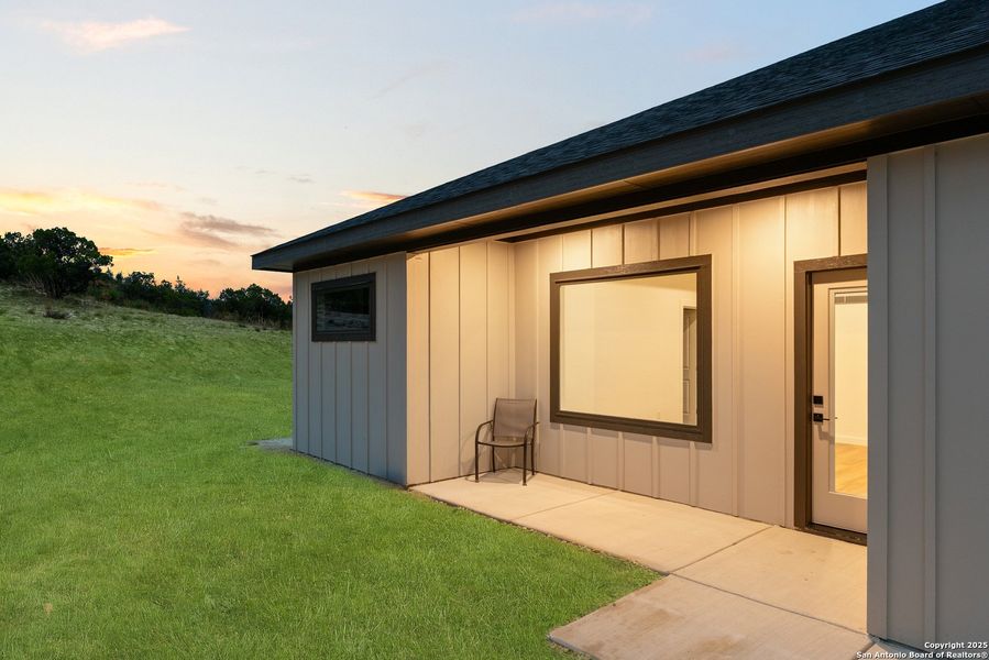 Exterior details and patio area of a home in , San Antonio (Image 29).