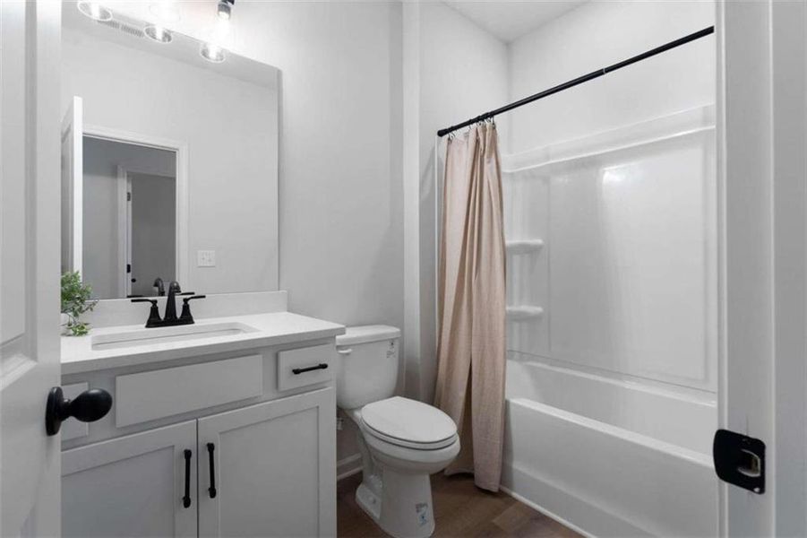 Furnished interior view inside a new home in , Cedartown (Image 16).