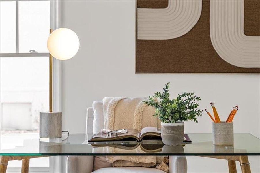 Furnished interior view inside a new home in , Atlanta (Image 2).