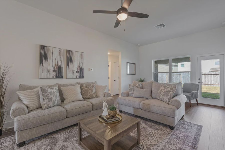Furnished interior view inside a new home in Grand Oaks Reserve, Cleveland (Image 8).