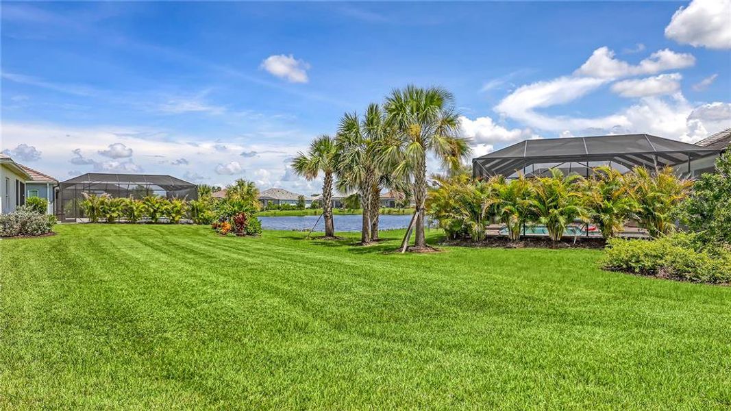 View from back yard and Lanai