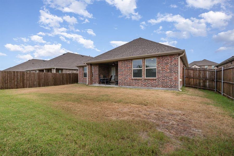 Exterior details and patio area of a home in Trailstone, Caddo Mills (Image 21). Exterior details and patio area of a home in Trailstone, Caddo Mills (Image 21).