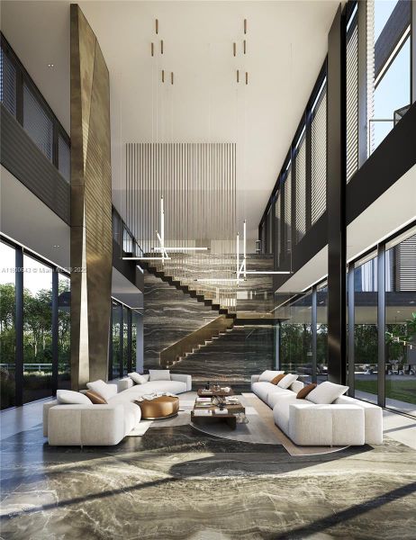 Furnished interior view inside a new home in , Davie (Image 5).