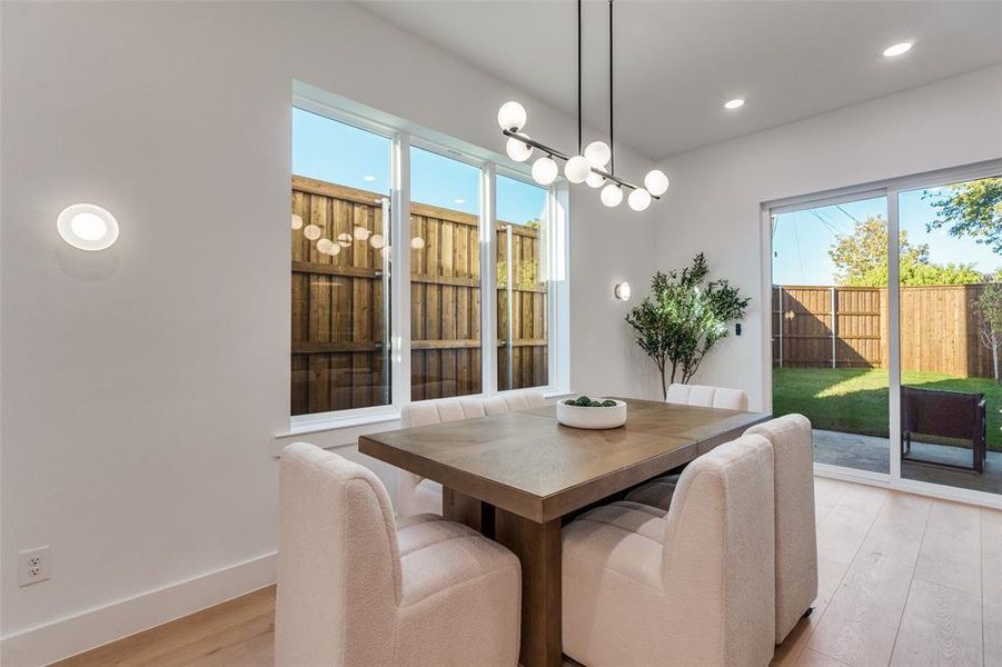 Furnished interior view inside a new home in , Dallas (Image 10).