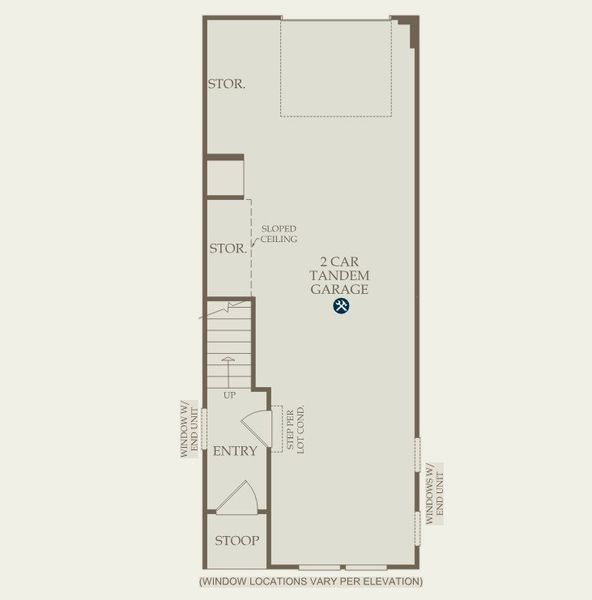 2D floor plan layout for the Evans by Pulte Homes in West End Heights, Charlotte, NC (Image 27).