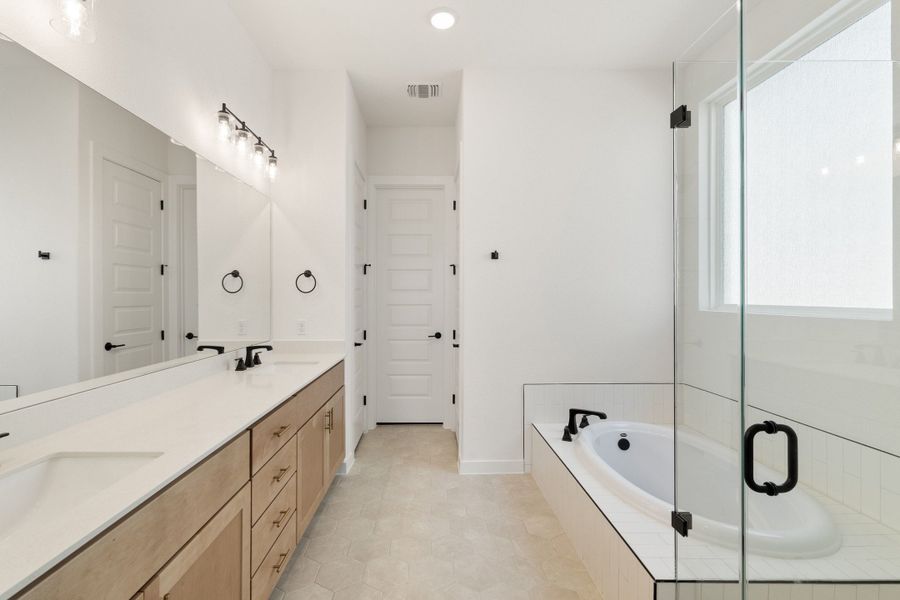 Furnished interior view inside a new home in Heritage, Dripping Springs (Image 18).