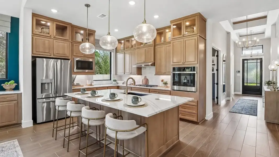 Representative furnished interior of a home built from the Lauren by Chesmar Homes in Audubon, Magnolia (Image 15).