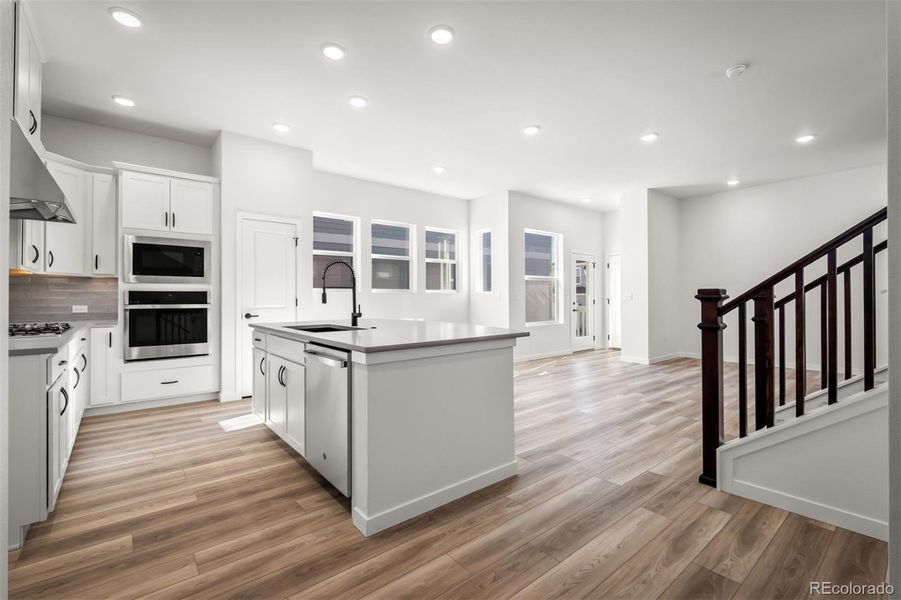 Furnished interior view inside a new home in Revel Crossing at Wolf Ranch – The Outlook Collection, Colorado Springs (Image 10).