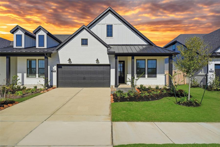 Front exterior of a new home in , Cypress, TX, highlighting curb appeal (Image 17).