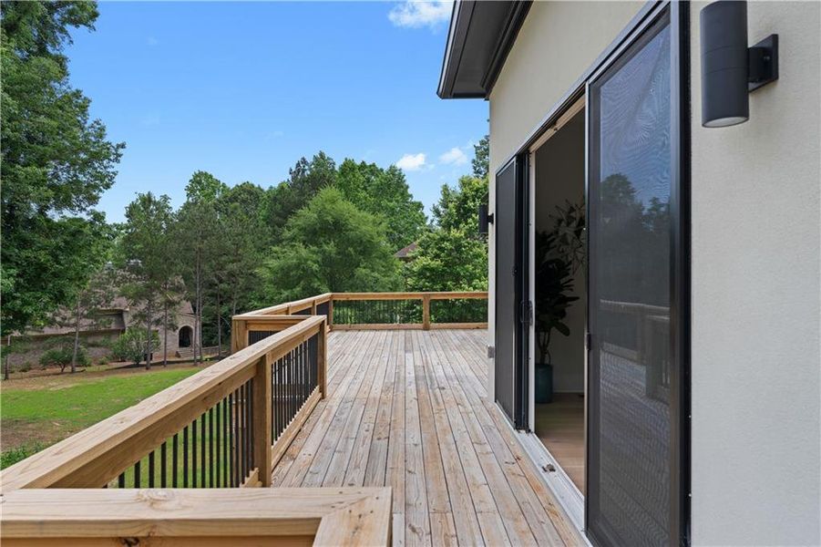 Exterior details and patio area of a home in , Atlanta (Image 26).