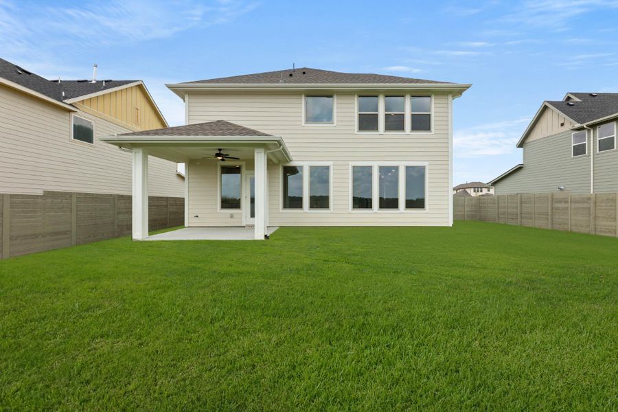 Front exterior of a new home in Cottage Collection at Harvest, Argyle, TX, highlighting curb appeal (Image 19).