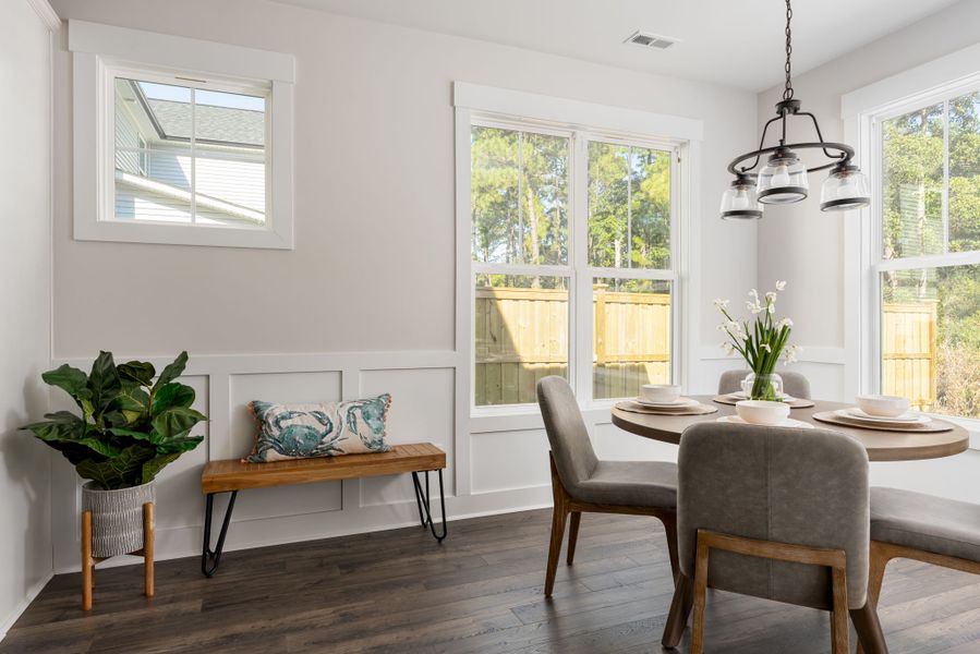 Representative furnished interior of a home built from the Beaufort by Stevens Fine Homes in Murray Woods, Wilmington (Image 20).