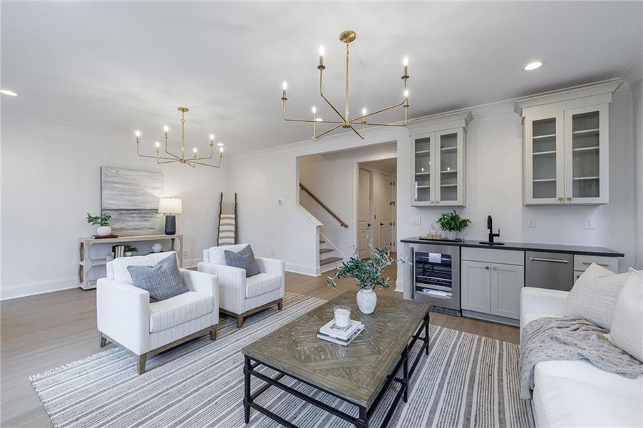 Furnished interior view inside a new home in , Alpharetta (Image 13).