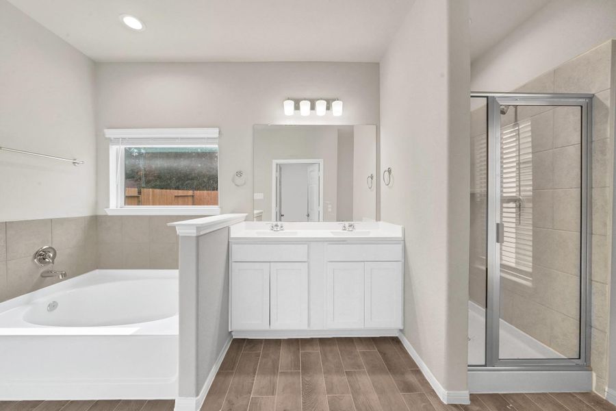 Furnished interior view inside a new home in Woodland Lakes, Houston (Image 9).