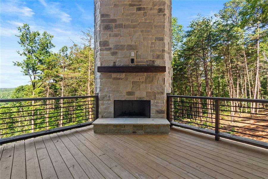 Exterior details and patio area of a home in , Talking Rock (Image 23).