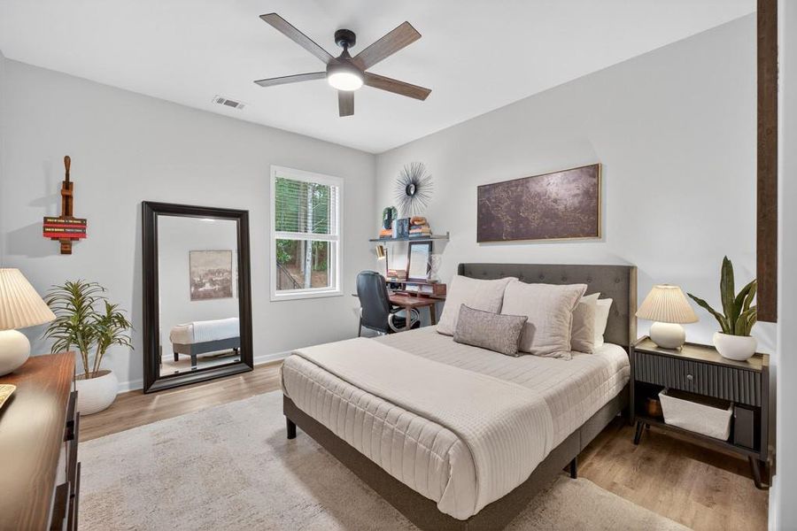 Furnished interior view inside a new home in , Flowery Branch (Image 17). Furnished interior view inside a new home in , Flowery Branch (Image 17).