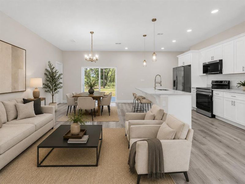 Furnished interior view inside a new home in , Citrus Springs (Image 34).