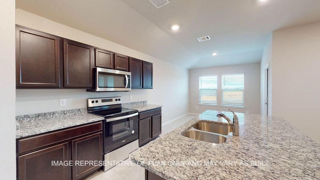 Representative furnished interior of a home built from the Fargo by D.R. Horton in Reynolds Crossing, Killeen (Image 4).