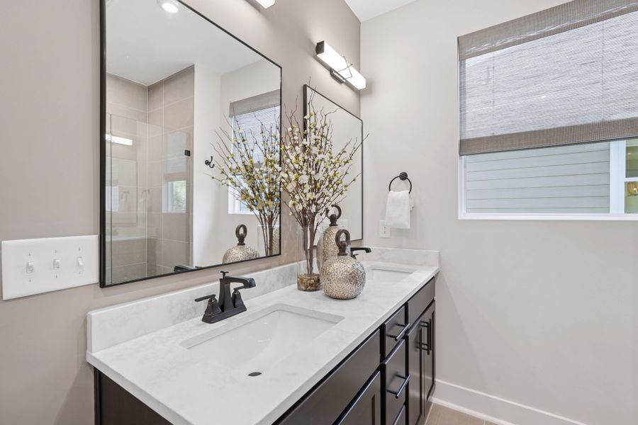 Representative furnished interior of a home built from the Hickory Hill by Tri Pointe Homes in Altis At Serenity, Fuquay Varina (Image 17).