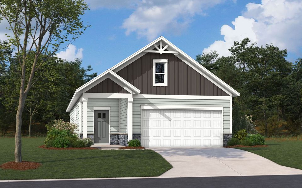Representative exterior photo of a completed home built from the The Tilbury by Stanley Martin Homes in Ashwood Meadows, Boiling Springs, SC (Image 18).