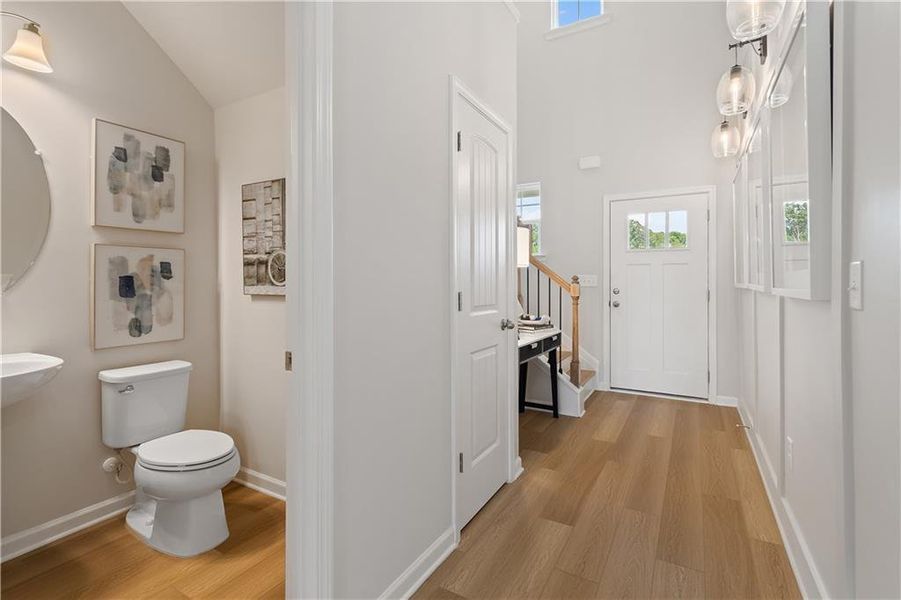 Furnished interior view inside a new home in Enclave at Evergreen, Fairburn (Image 7).