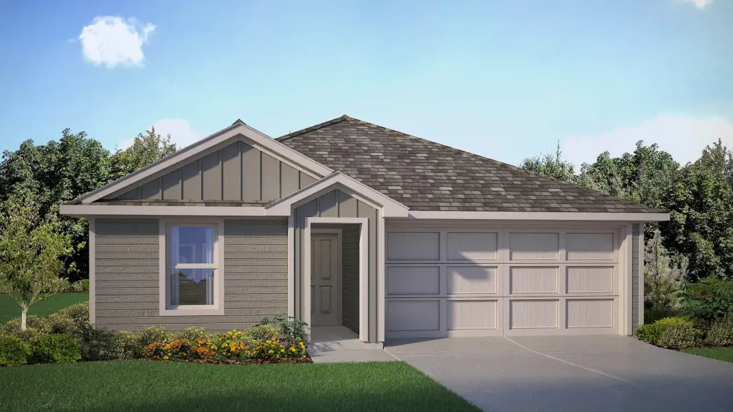 Representative exterior photo of a completed home built from the Anderson by D.R. Horton in The Wells, Mineral Wells, TX (Image 15).