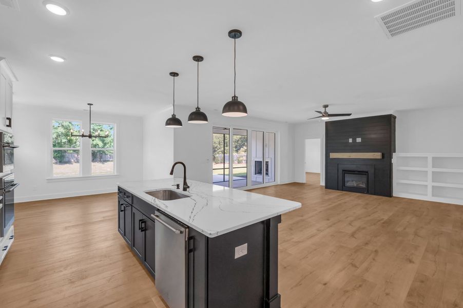 Representative furnished interior of a home built from the The Bradley by RobuckHomes in Windwater, Hampstead (Image 11).